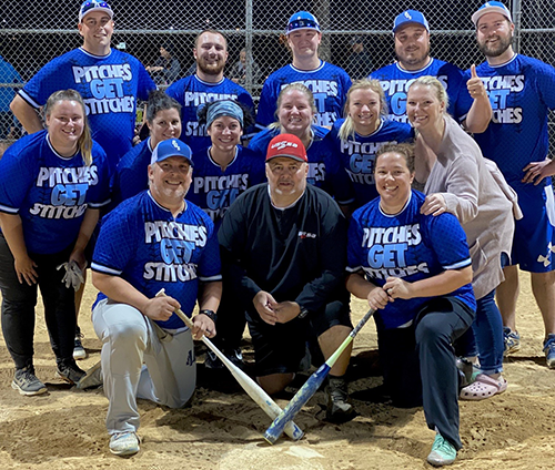 Pitches Get Stitches softball team