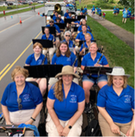 Lakeville Area Community Band at a Pan-O-Prog parade