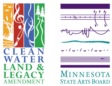 Logos for MN State Arts Board and Clean Water Land & Legacy Amendment
